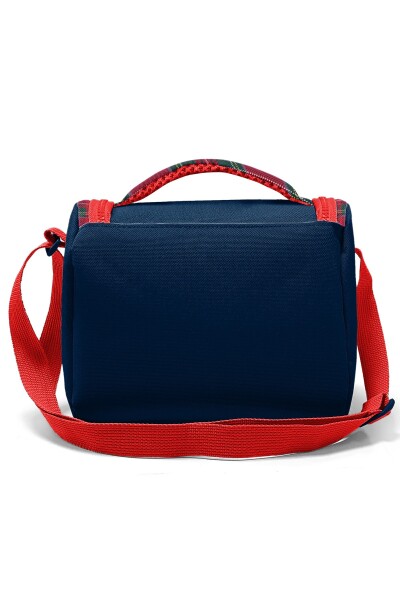 Coral High Kids Lacivert Ekose Fiyonk Desenli Thermo Beslenme Çantası 37107 - 3