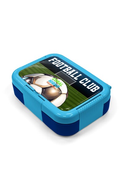 Coral High Kids Lacivert Futbol Desenli Paslanmaz Çelik Beslenme Kabı 39286 - 2