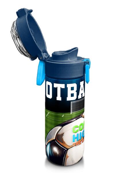 Coral High Kids Lacivert Futbol Desenli Pipetli ve Direkt İçim Çelik Termos 500 ml 31995 - 6