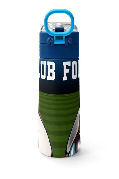 Coral High Kids Lacivert Futbol Desenli Pipetli ve Direkt İçim Çelik Termos 500 ml 31995 - 4