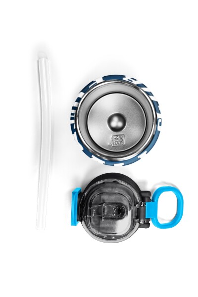 Coral High Kids Lacivert Futbol Desenli Pipetli ve Direkt İçim Çelik Termos 500 ml 31995 - 7