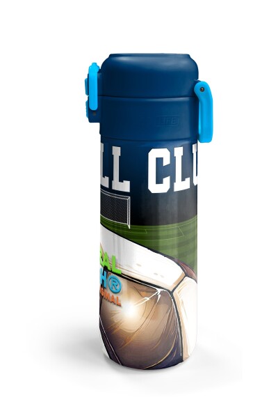 Coral High Kids Lacivert Futbol Desenli Pipetli ve Direkt İçim Çelik Termos 500 ml 31995 - 6