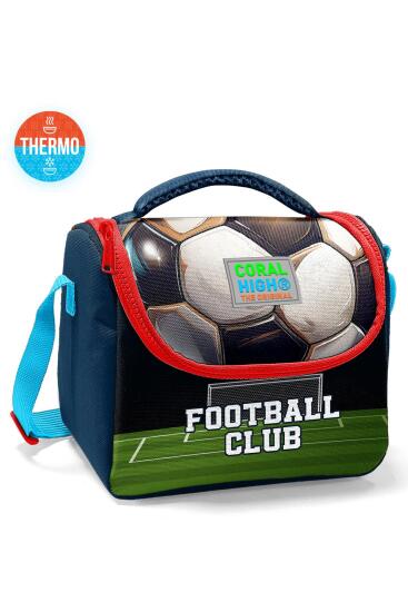 Coral High Kids Lacivert Futbol Desenli Thermo Beslenme Çantası 11795 - Coral High KIDS