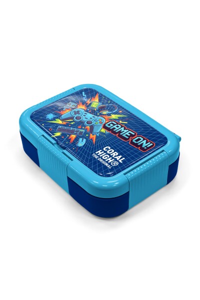 Coral High Kids Lacivert Game Desenli Paslanmaz Çelik Beslenme Kabı 39151 - 2