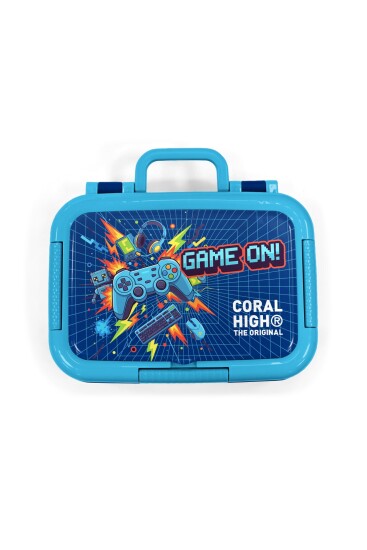 Coral High Kids Lacivert Game Desenli Paslanmaz Çelik Beslenme Kabı 39151 - 5