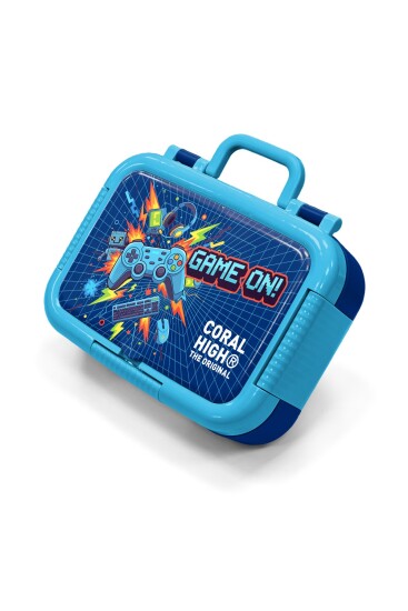 Coral High Kids Lacivert Game Desenli Paslanmaz Çelik Beslenme Kabı 39151 