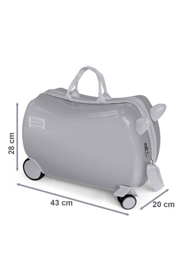 Coral High Kids Lacivert Kırmızı Örümcek Desenli Otur-Çek Çocuk Valizi 16367 - 6