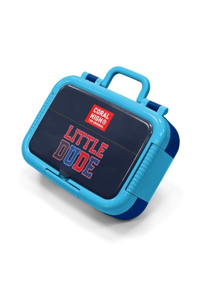 Coral High Kids Lacivert Lıttle Dude Baskılı Desenli Paslanmaz Çelik Beslenme Kabı 39119 - 1