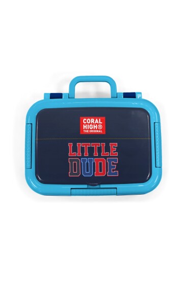 Coral High Kids Lacivert Lıttle Dude Baskılı Desenli Paslanmaz Çelik Beslenme Kabı 39119 - 5
