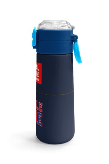 Coral High Kids Lacivert Lıttle Dude Baskılı Pipetli ve Direkt İçim Çelik Termos 500 ml 38119 - 3