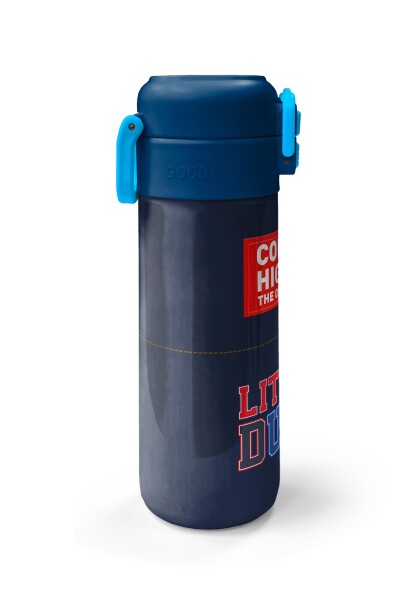 Coral High Kids Lacivert Lıttle Dude Baskılı Pipetli ve Direkt İçim Çelik Termos 500 ml 38119 - 5