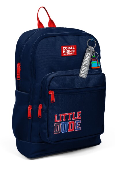 Coral High Kids Lacivert Little Dude Desenli Okul Sırt Çantası 33219 - 1