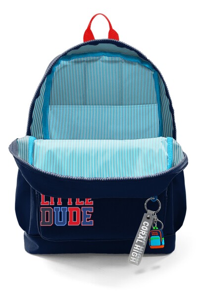 Coral High Kids Lacivert Little Dude Desenli Okul Sırt Çantası 33219 - 3
