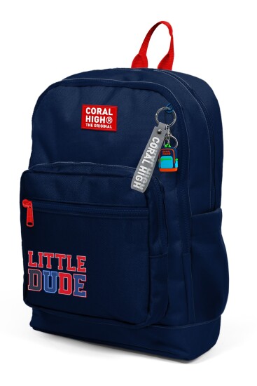 Coral High Kids Lacivert Little Dude Desenli Okul Sırt Çantası 33219 - 6