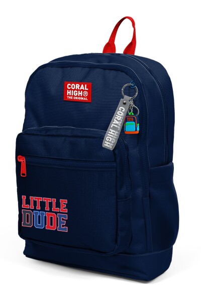Coral High Kids Lacivert Little Dude Desenli Okul Sırt Çantası 33219 - 6