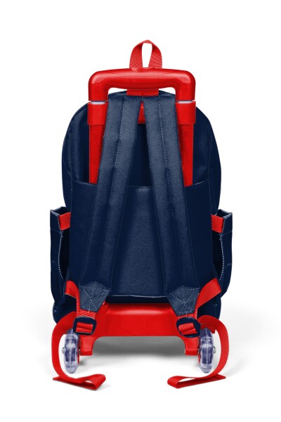 Coral High Kids Lacivert Little Dude Desenli Üç Bölmeli Çekçekli Okul Sırt Çantası 34019 - 4