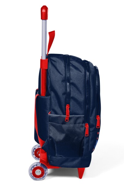 Coral High Kids Lacivert Little Dude Desenli Üç Bölmeli Çekçekli Okul Sırt Çantası 34019 - 7