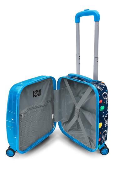 Coral High Kids Lacivert Mavi Astronot Desenli Çocuk Valizi 16751 - 3