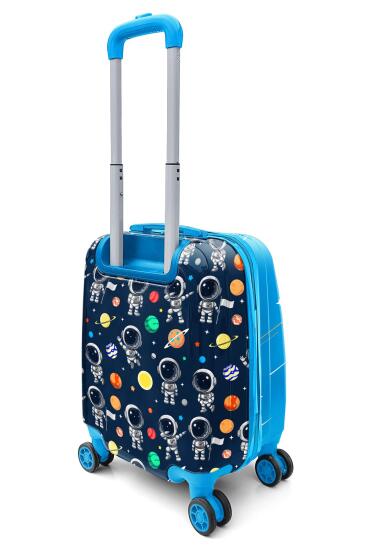 Coral High Kids Lacivert Mavi Astronot Desenli Çocuk Valizi 16751 - 8
