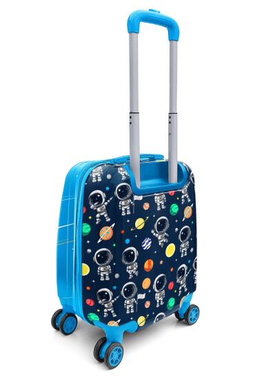 Coral High Kids Lacivert Mavi Astronot Desenli Çocuk Valizi 16751 - 10