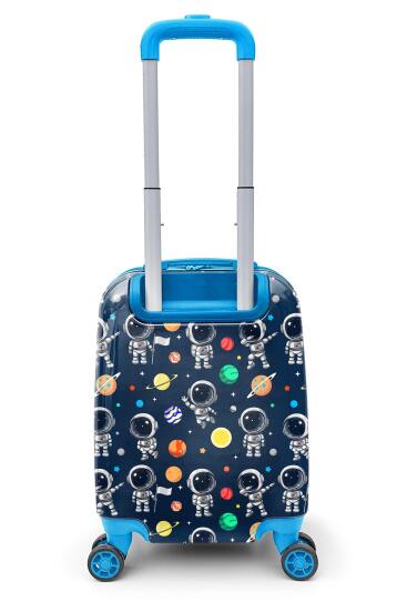 Coral High Kids Lacivert Mavi Astronot Desenli Çocuk Valizi 16751 - 6
