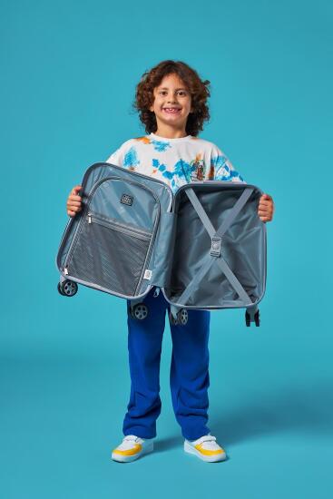 Coral High Kids Lacivert Mavi Astronot Desenli Çocuk Valizi 16751 - 7