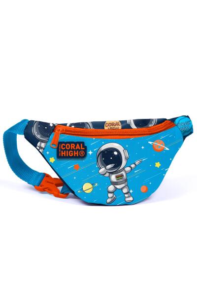 Coral High Kids Lacivert Mavi Astronot Desenli Bel Çantası 12640 - 1