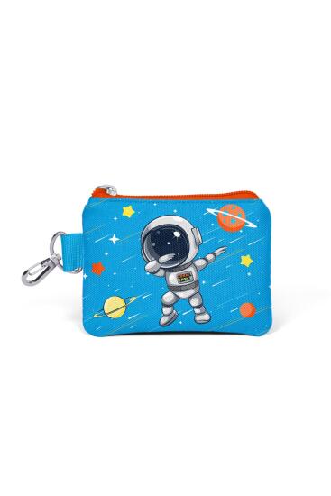Coral High Kids Lacivert Mavi Astronot Desenli Bozuk Para Çantası 21876 