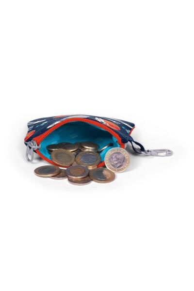 Coral High Kids Lacivert Mavi Astronot Desenli Bozuk Para Çantası 21919 - 4