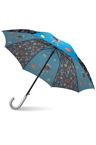 Coral High Kids Lacivert Mavi Astronot Desenli Çocuk Şemsiyesi 12673 - 4