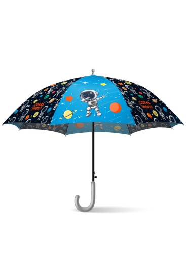 Coral High Kids Lacivert Mavi Astronot Desenli Çocuk Şemsiyesi 12673 - 5