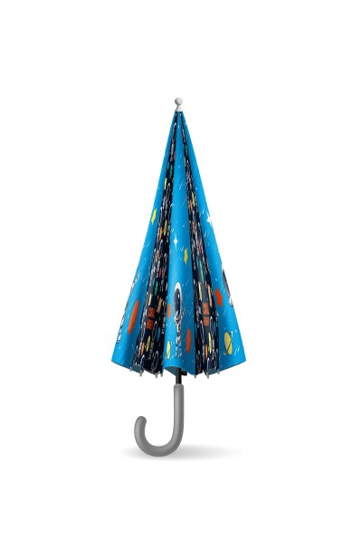 Coral High Kids Lacivert Mavi Astronot Desenli Çocuk Şemsiyesi 12673 - 6