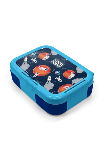 Coral High Kids Lacivert Mavi Astronot Desenli Paslanmaz Çelik Beslenme Kabı 39313 - 2