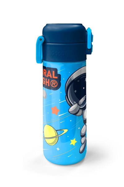 Coral High Kids Lacivert Mavi Astronot Desenli Pipetli ve Direkt İçim Çelik Termos 500 ml 31804 - 5