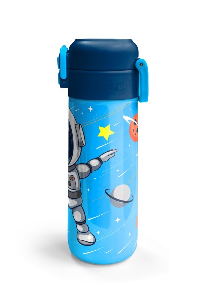 Coral High Kids Lacivert Mavi Astronot Desenli Pipetli ve Direkt İçim Çelik Termos 500 ml 31804 - 6