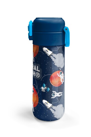 Coral High Kids Lacivert Mavi Astronot Desenli Pipetli ve Direkt İçim Çelik Termos 500 ml 31999 - 6