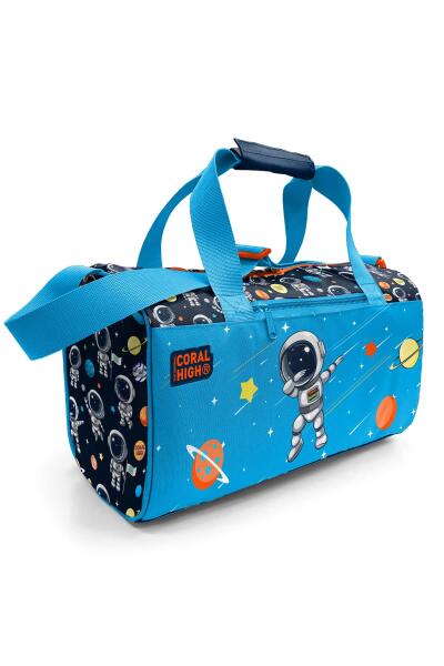 Coral High Kids Lacivert Mavi Astronot Desenli Spor Çantası 27538 - 1