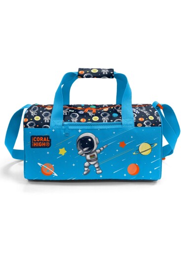 Coral High Kids Lacivert Mavi Astronot Desenli Spor Çantası 27538 - 2