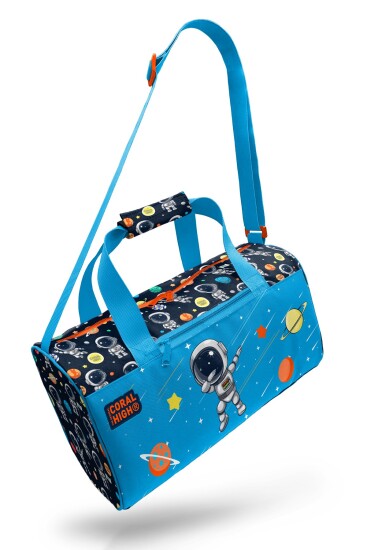 Coral High Kids Lacivert Mavi Astronot Desenli Spor Çantası 27538 - 7