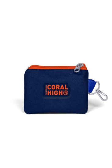 Coral High Kids Lacivert Mavi Basketbol Top Desenli Bozuk Para Çantası 21853 - 2