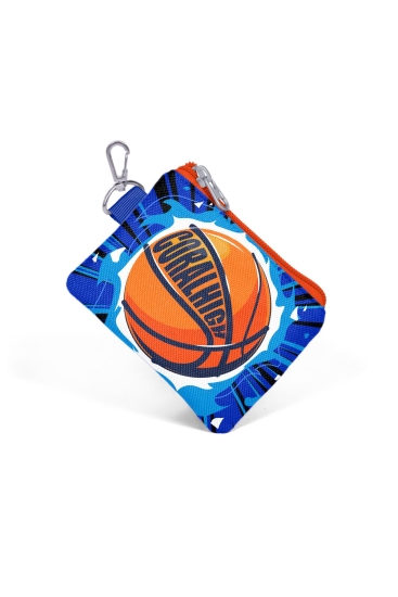 Coral High Kids Lacivert Mavi Basketbol Top Desenli Bozuk Para Çantası 21853 - 3