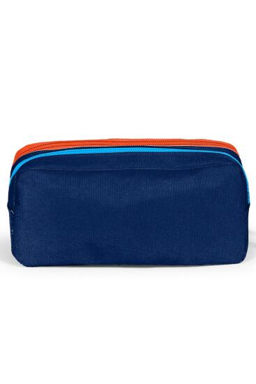 Coral High Kids Lacivert Mavi Basketbol Top Desenli İki Bölmeli Kalem Çantası 12066 - 3