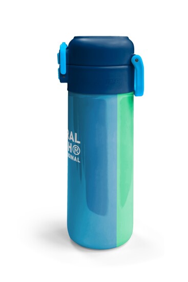 Coral High Kids Lacivert Mavi Çizgili Pipetli ve Direkt İçim Çelik Termos 500 ml 31997 - 6