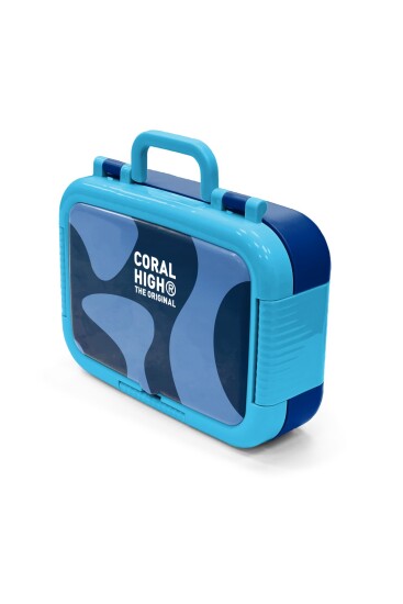Coral High Kids Lacivert Mavi Desenli Paslanmaz Çelik Beslenme Kabı 39195 - 4