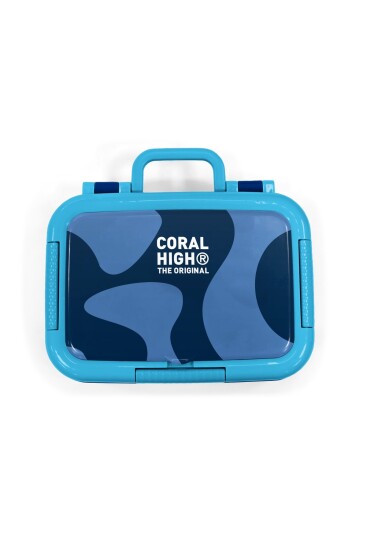 Coral High Kids Lacivert Mavi Desenli Paslanmaz Çelik Beslenme Kabı 39195 - 5