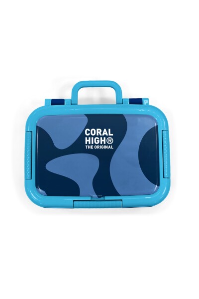 Coral High Kids Lacivert Mavi Desenli Paslanmaz Çelik Beslenme Kabı 39195 - 5