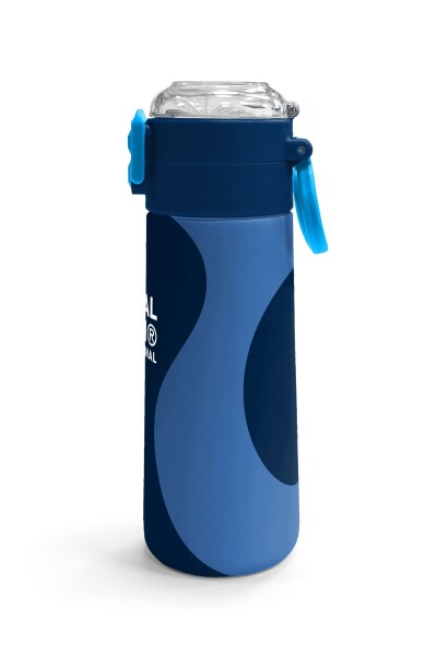 Coral High Kids Lacivert Mavi Desenli Pipetli ve Direkt İçim Çelik Termos 500 ml 31888 - 3