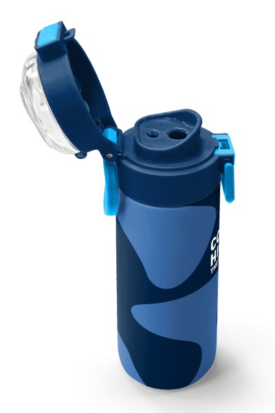 Coral High Kids Lacivert Mavi Desenli Pipetli ve Direkt İçim Çelik Termos 500 ml 31888 - 6