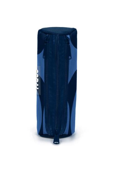 Coral High Kids Lacivert Mavi Desenli Üç Bölmeli Kalem Çantası 11188 - 2