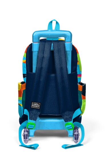Coral High Kids Lacivert Mavi Graffiti Desenli 3’lü Okul Çanta Seti SET0123977 - 4